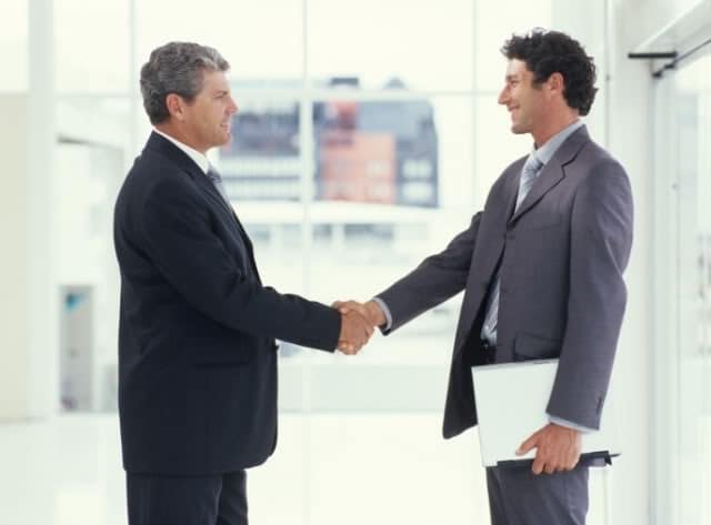 in-person interview tips - handshake