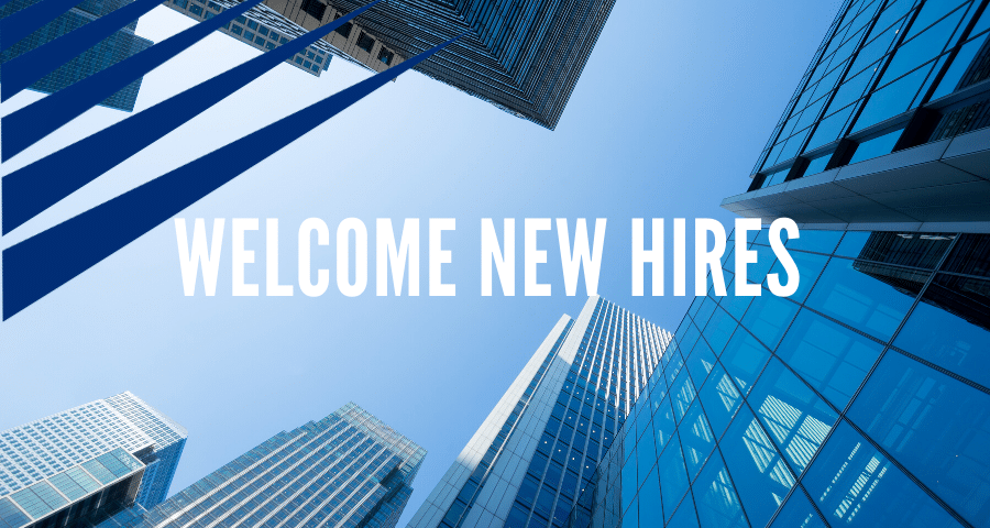 Welcome New Hires Blog