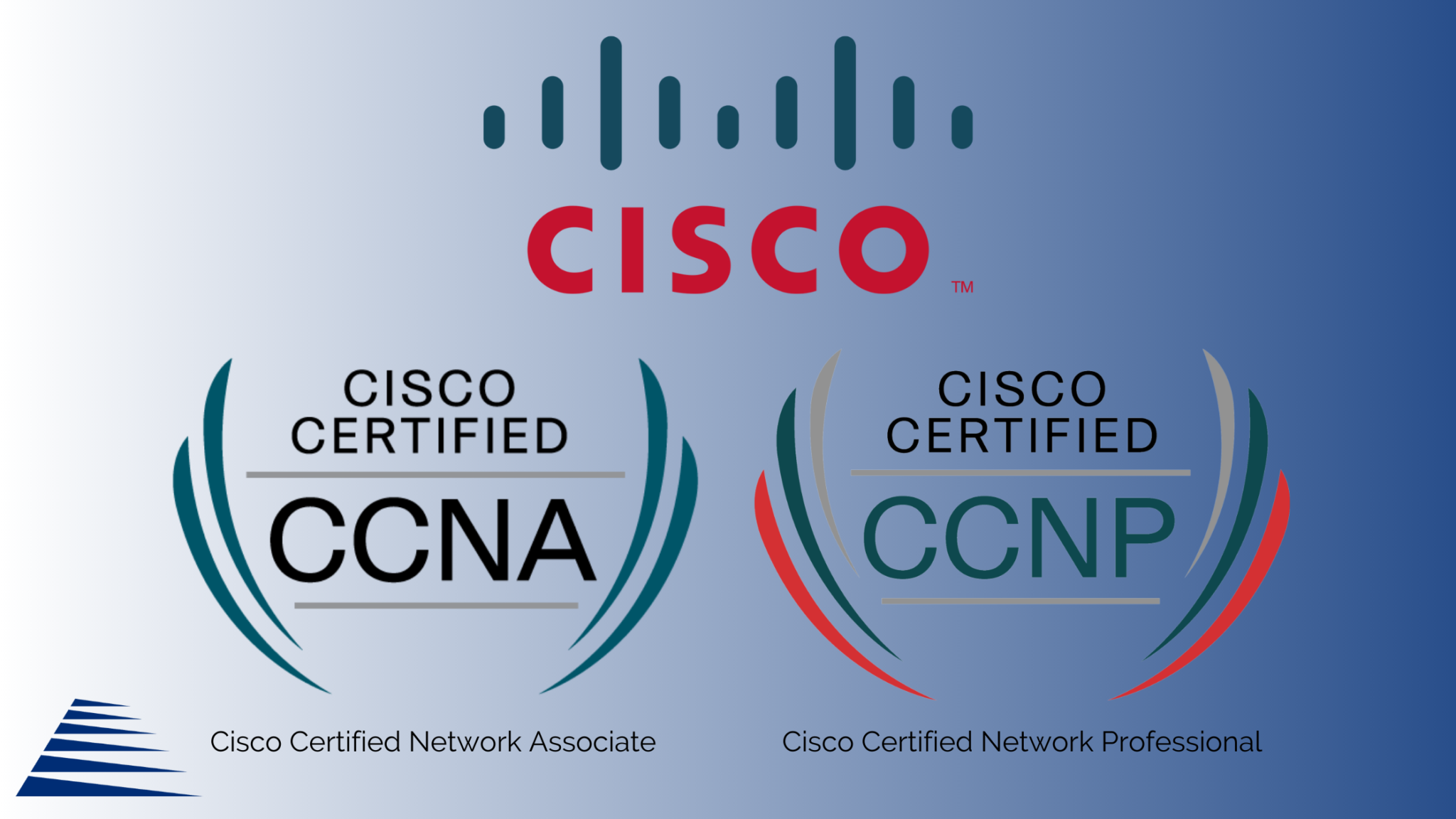Cisco IT Certification, CCNA and CCNP logos