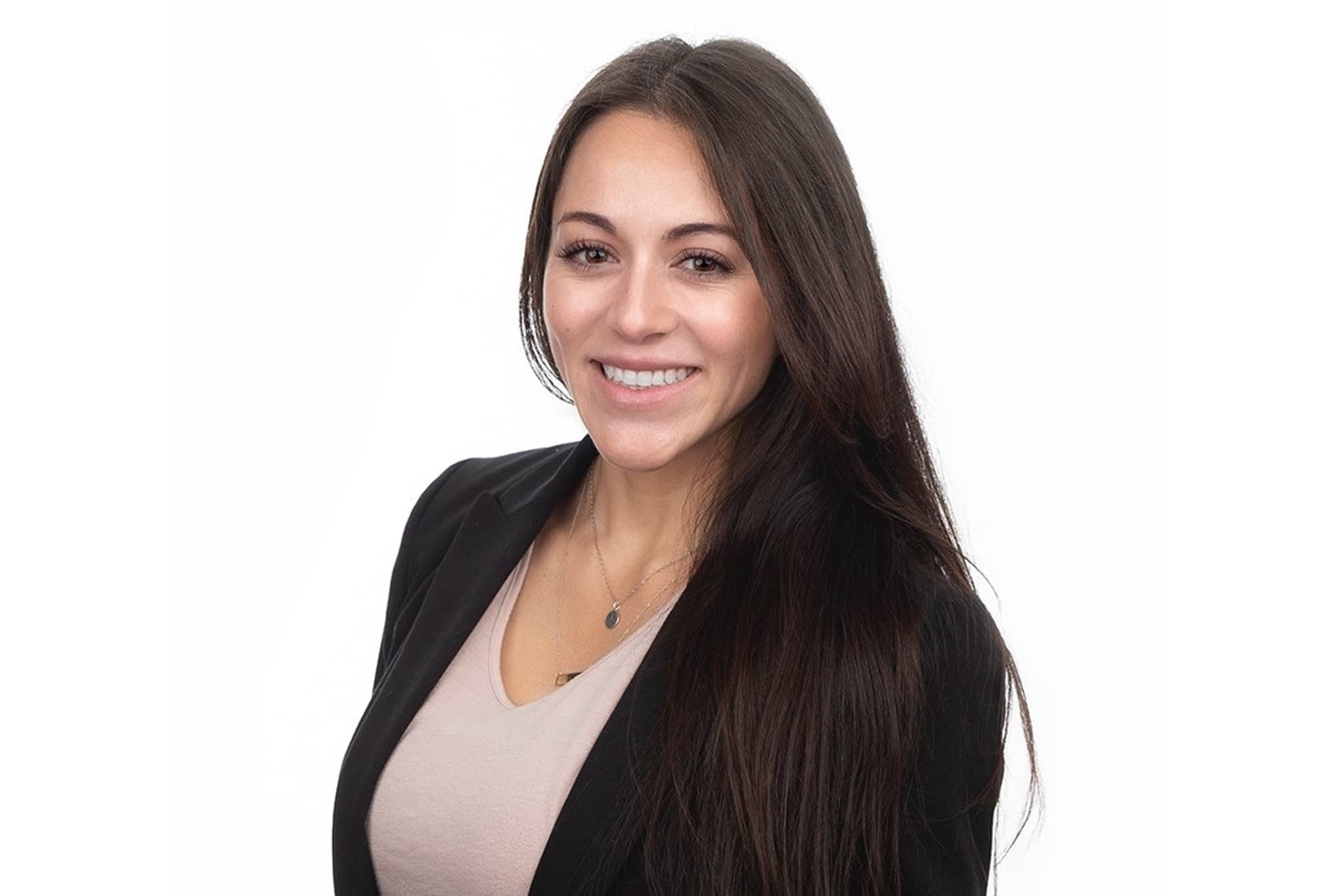 Woman smiling for professional headshot
