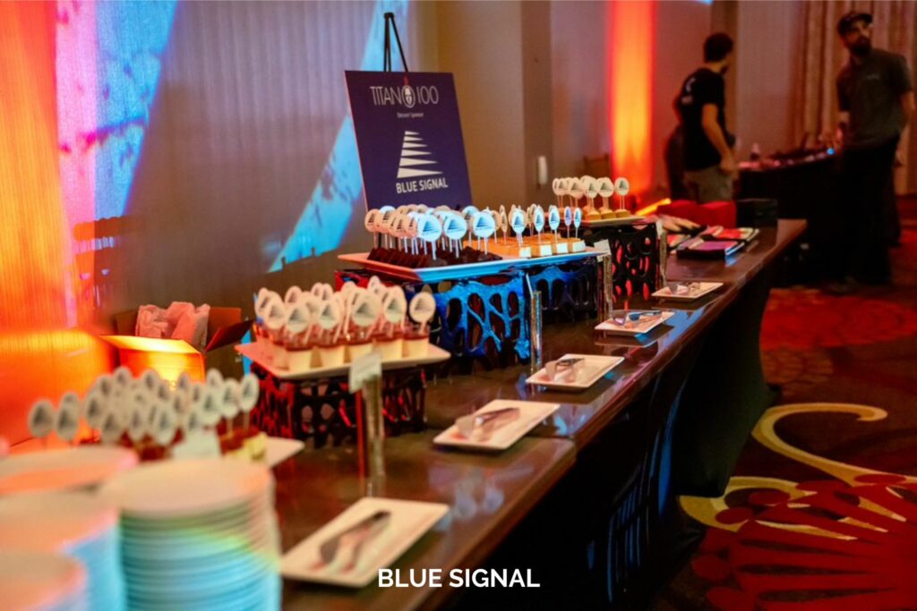Desert table at event