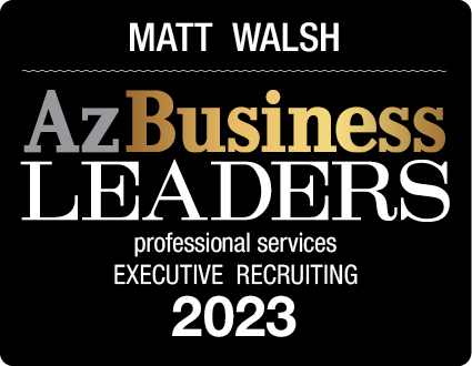 Award logo for Matt Walsh, AZ Business Leaders