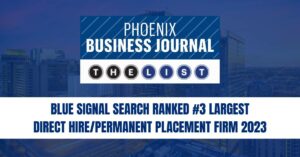 Blue Signal Ranked #3 Phoenix Executive Search Firm - PBJ