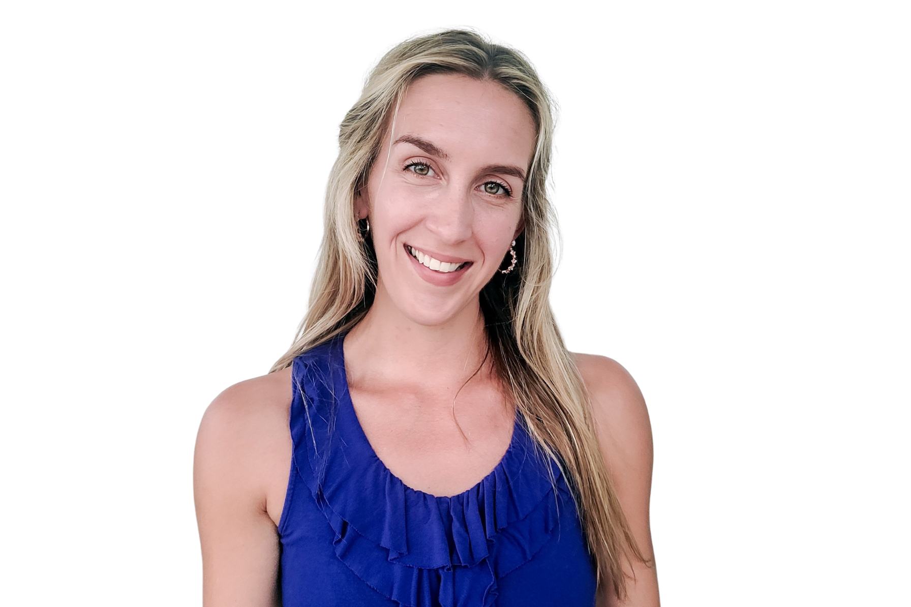 Professional headshot of senior executive recruiter Samantha England at Blue Signal Search