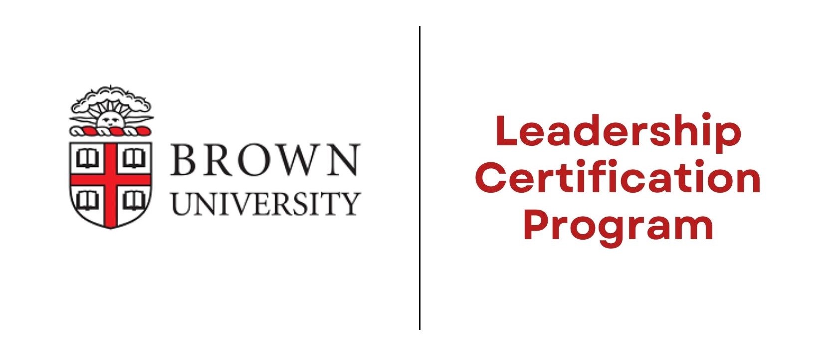 Brown University logo with text 'Leadership Certification Program
