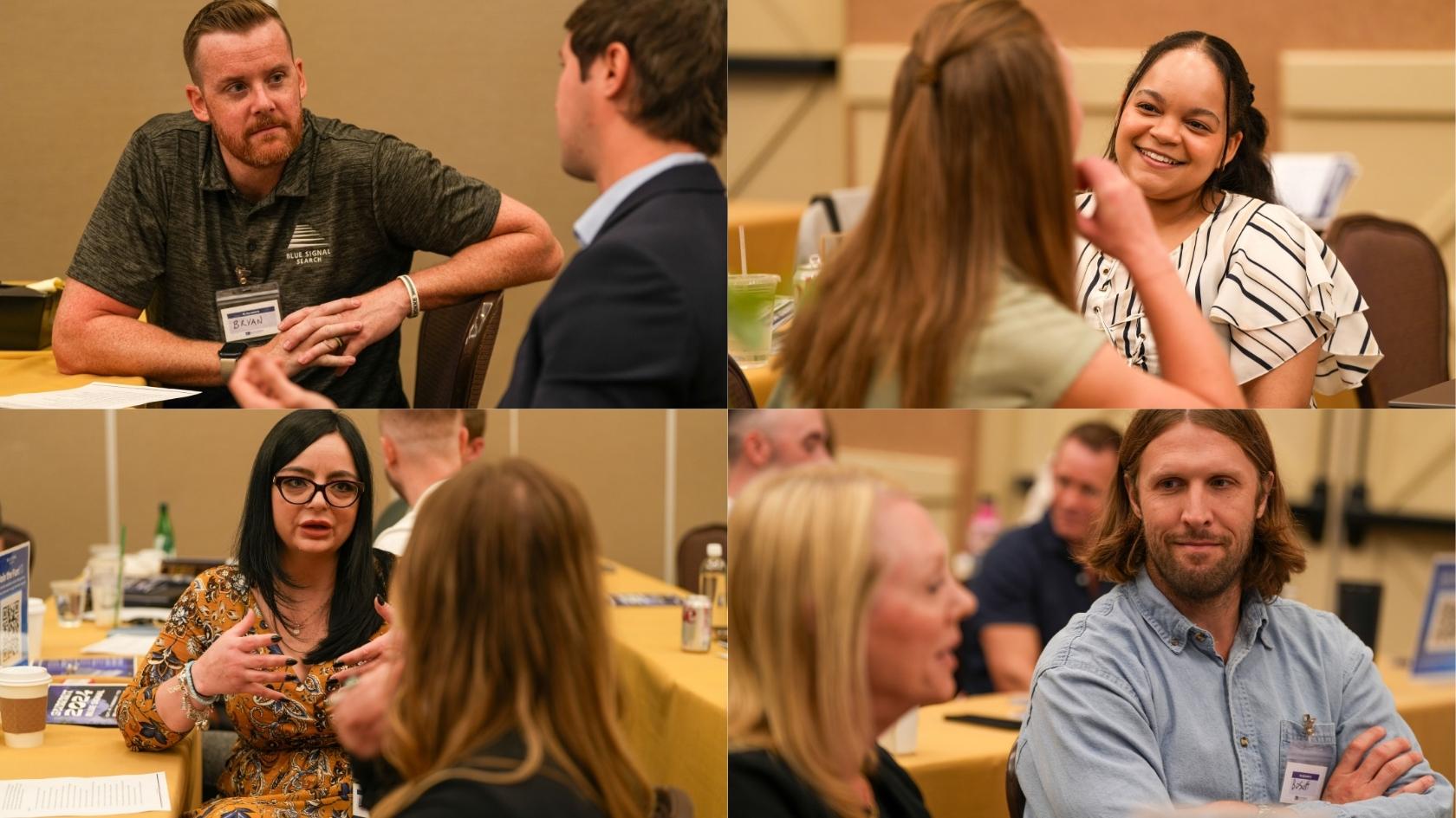 Blue Signal team members engaging in an intentional listening workshop at the 2024 Summit.