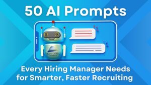 AI chatbot with Blue Signal branding assisting in hiring with smart AI prompts for recruiters and hiring managers.